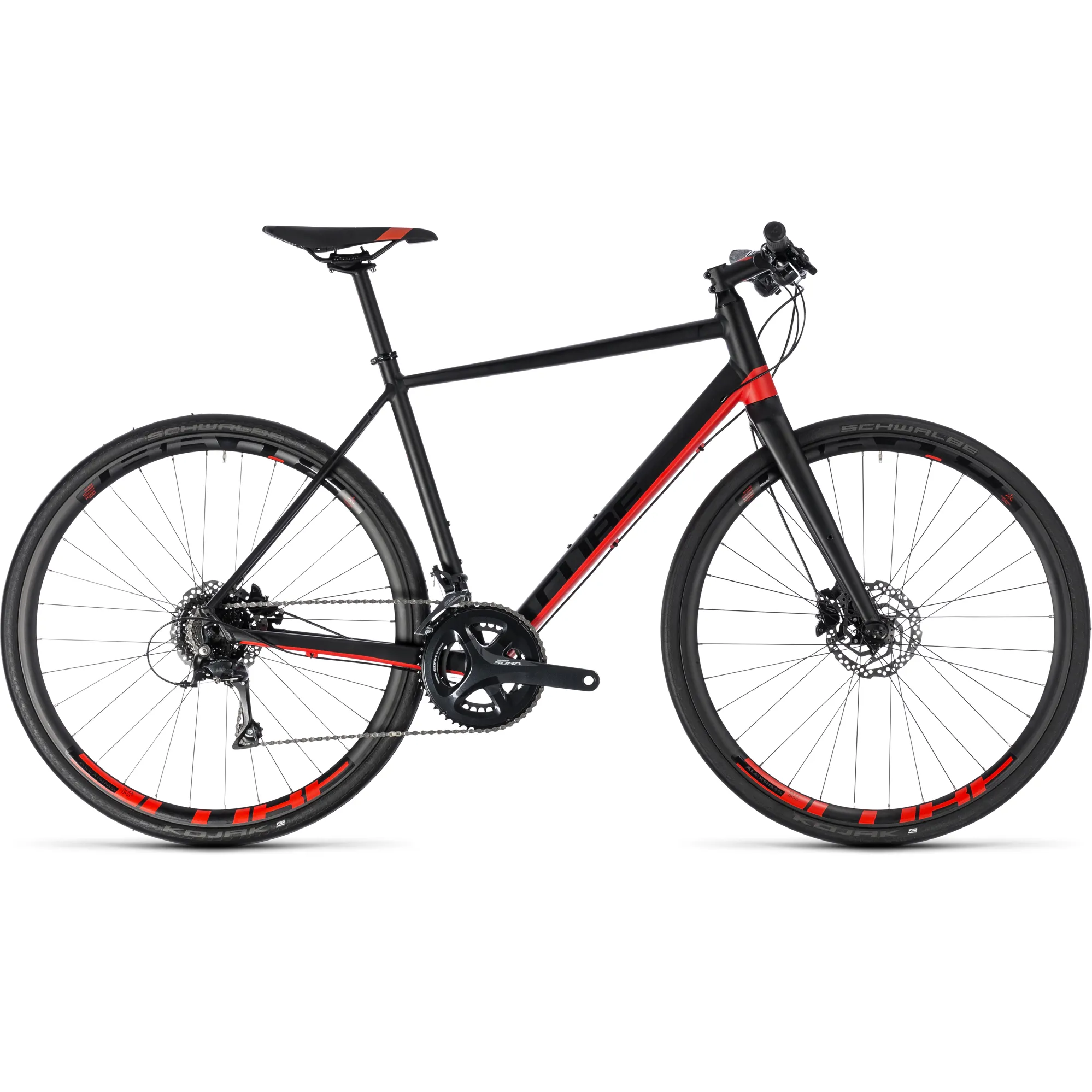 2018 Cube SL Road Pro Hybrid Bike Black Red