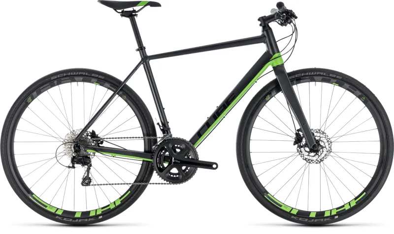 2018 Cube SL Road Race Hybrid Bike - Iridium/Green