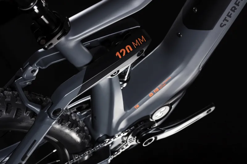 2019 Cube Stereo 120 HPC TM 500 Electric Mountain Bike - Grey/Orange-3