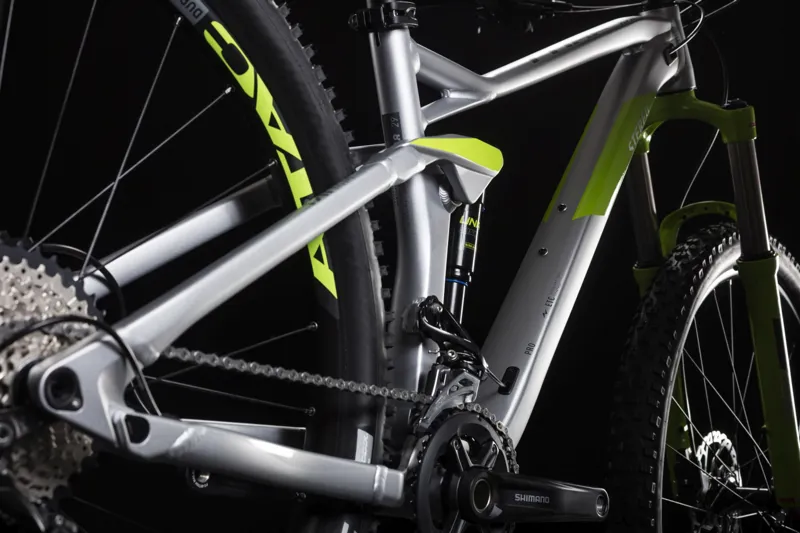 2019 Cube Stereo 120 Pro 29 Mens Mountain Bike Silver Green