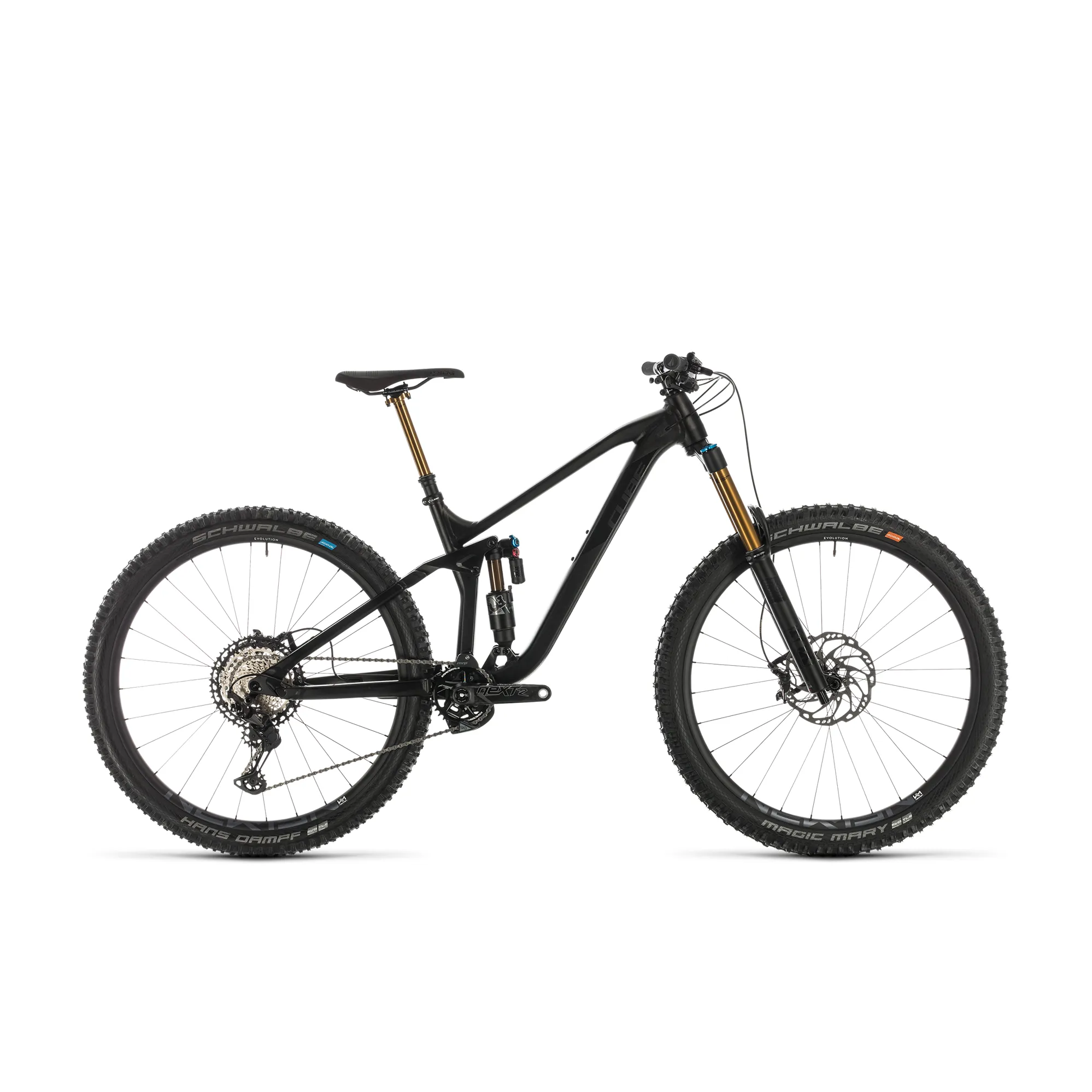 2020 Cube Stereo 170 SL 29 Mens Mountain Bike Black Anodized