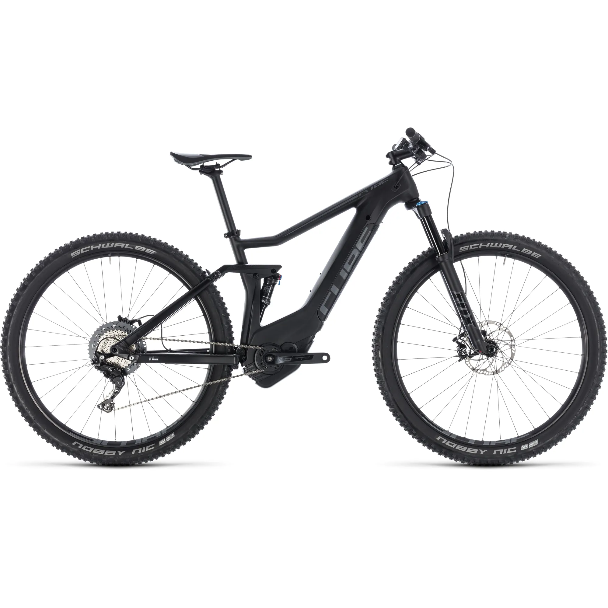 2018 Cube Stereo 120 HPC Race 500 Electric Mountain Bike Black Bl
