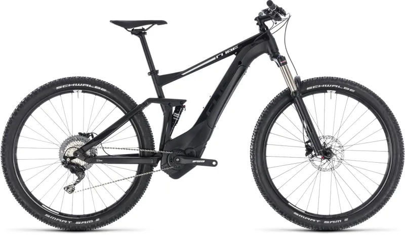 2018 Cube Stereo 120 Pro 500 27.5 Electric Mountain Bike - Black/White