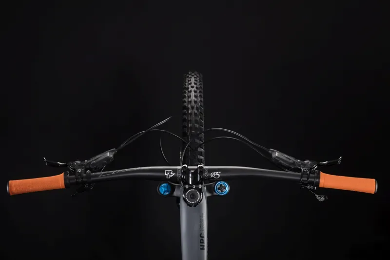 2019 Cube Stereo HPC TM Mens Mountain Bike - Grey/Orange-1