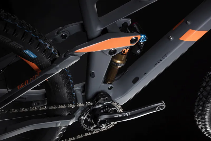 2019 Cube Stereo HPC TM Mens Mountain Bike - Grey/Orange-4