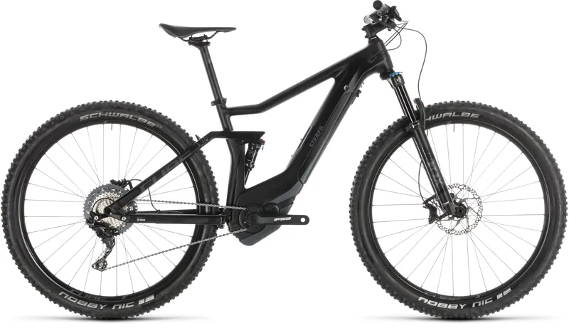2019 Cube Stereo Hybrid 120 HPC SL 500 Electric Mountain Bike - Black