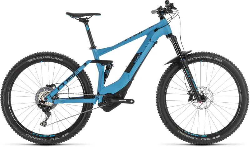 2019 Cube Stereo Hybrid 140 Pro 500 27.5 Mens Mountain Bike - Blue