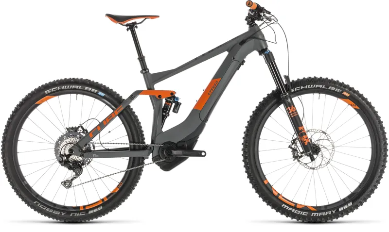 2019 Cube Stereo Hybrid 140 TM 500 27.5 Electric Mountain Bike - Grey