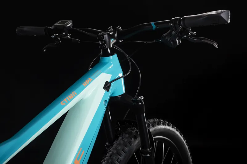 2019 Cube Sting Hybrid 120 Race 500 Womens Electric Bike - Turquoise-2