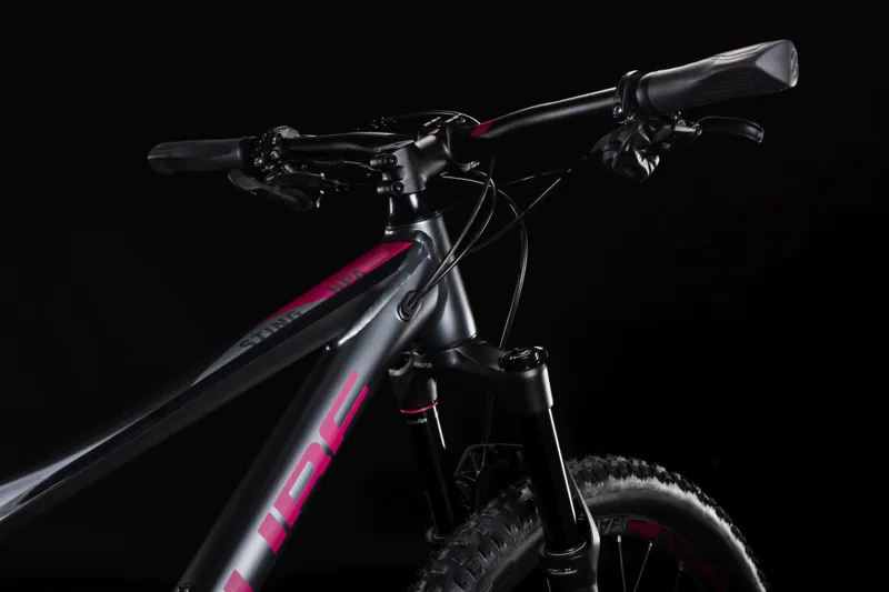 2019 Cube Sting Ws 120 Pro Womens Mountain Bike - Iridium/Berry-1
