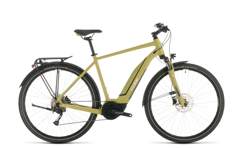 2020 Cube Touring Hybrid One 500 Electric Hybrid Bike - Green/White