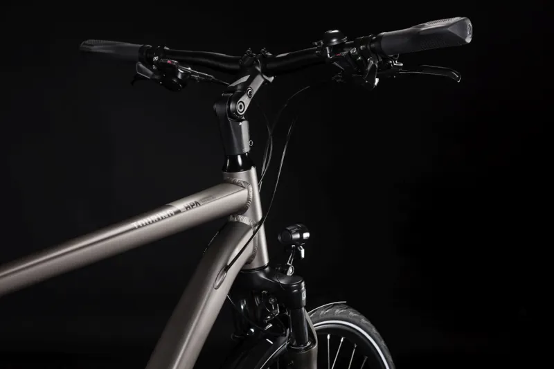 2019 Cube Touring Pro Step-Through Hybrid Bike - Brown/Silver-2