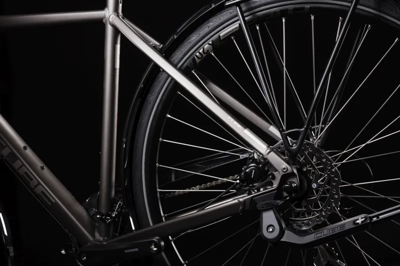 2019 Cube Touring Pro Step-Through Hybrid Bike - Brown/Silver-3