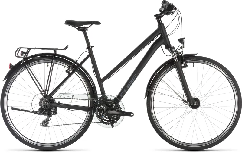 2019 Cube Touring Step-Through Hybrid Bike - Black/Blue