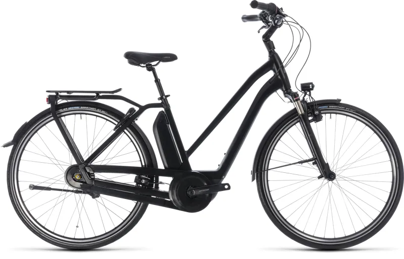 2018 Cube Town Pro 500 Step-Through Hybrid Bike - Black/Grey