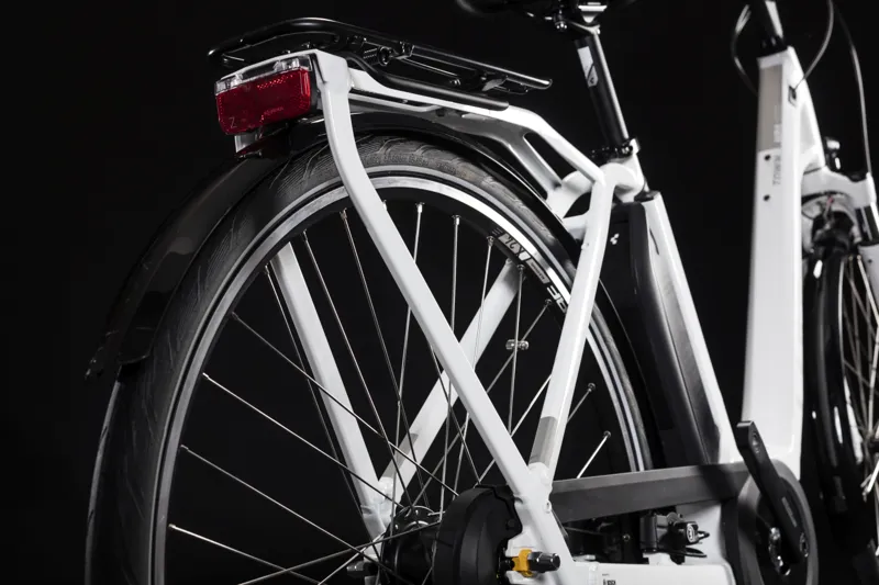 2019 Cube Town Hybrid Pro 500 Electric Bike - White/Silver-4