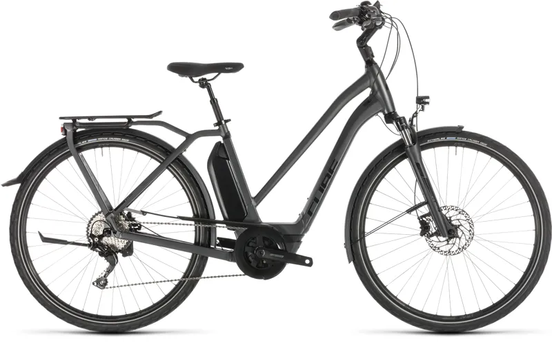 2019 Cube Town Sport Hybrid Pro 500 Step-Through Electric Bike - Black
