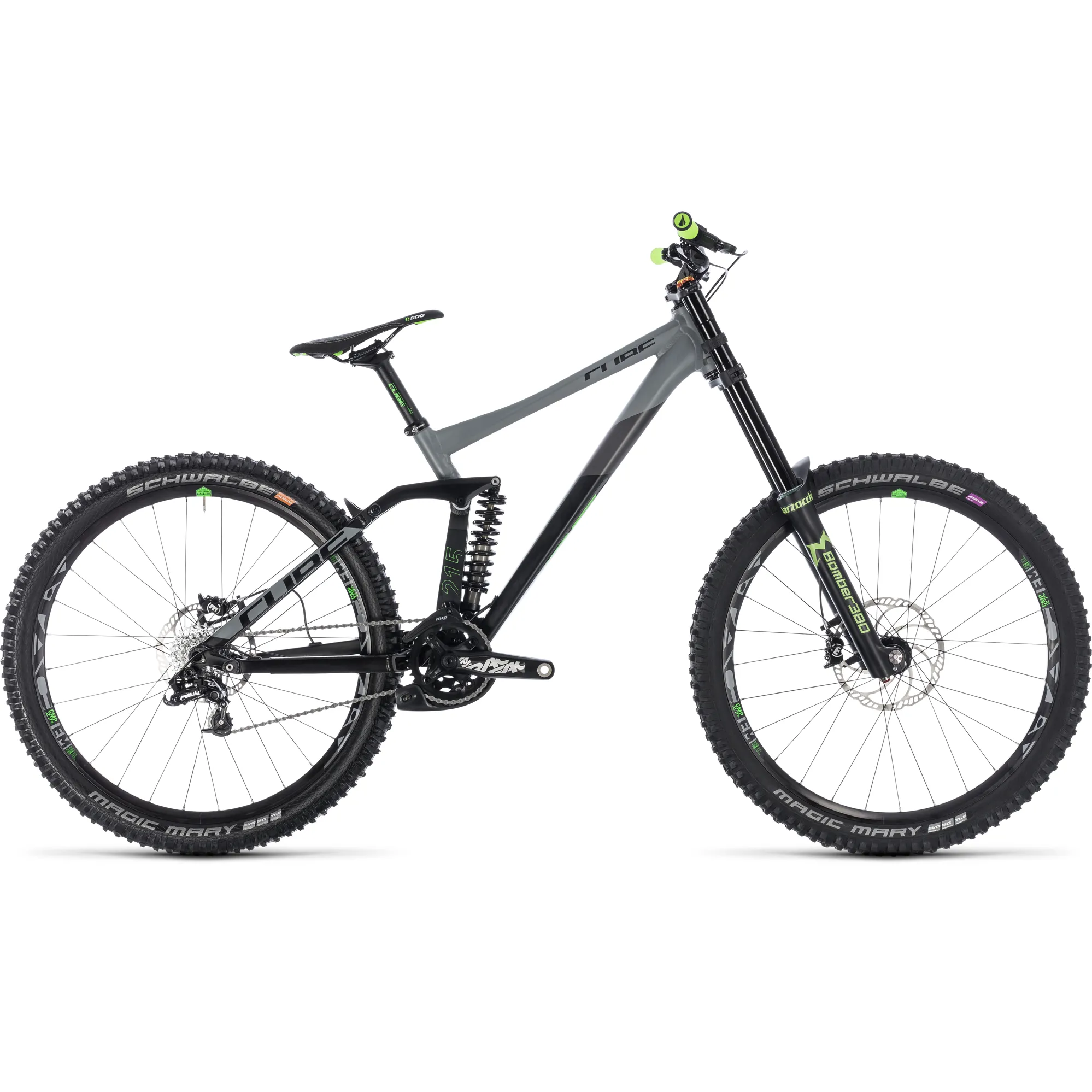 2018 Cube Two15 Race 27.5 Mountain Bike Black Green