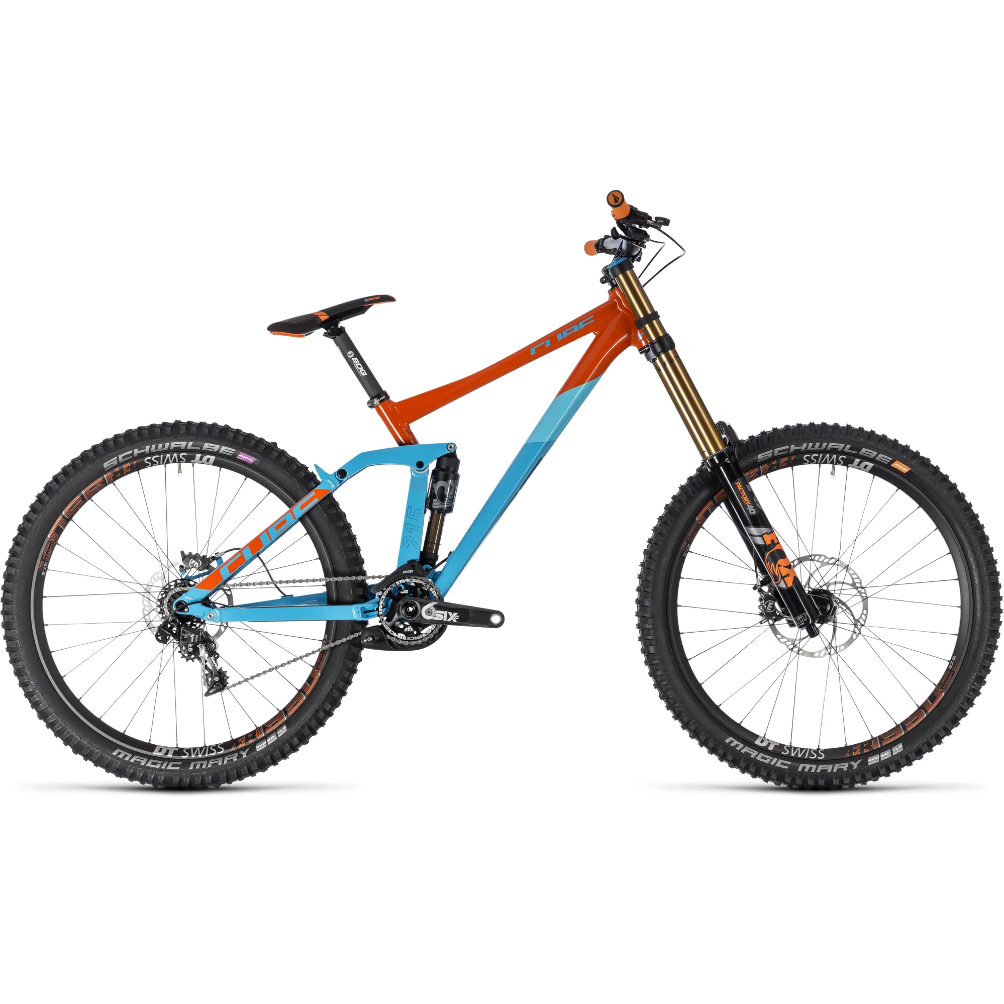 2018 Cube Two15 SL 27.5 Mountain Bike Blue Orange