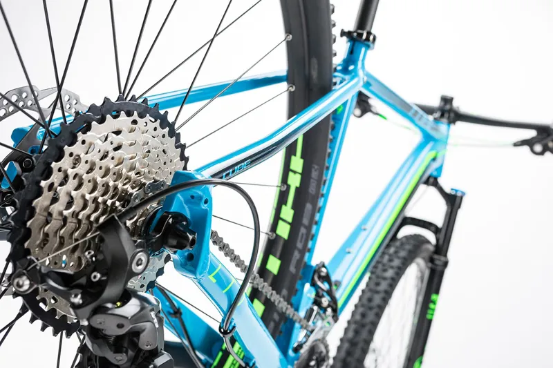 2017 Cube LTD SL 2X Mountain Bike in Blue/Green-4