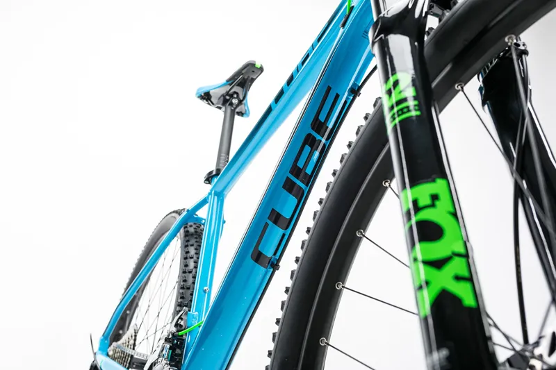 2017 Cube LTD SL 2X Mountain Bike in Blue/Green-5