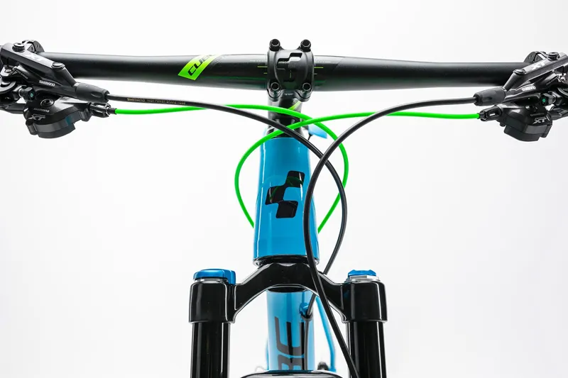 2017 Cube LTD SL 2X Mountain Bike in Blue/Green-7