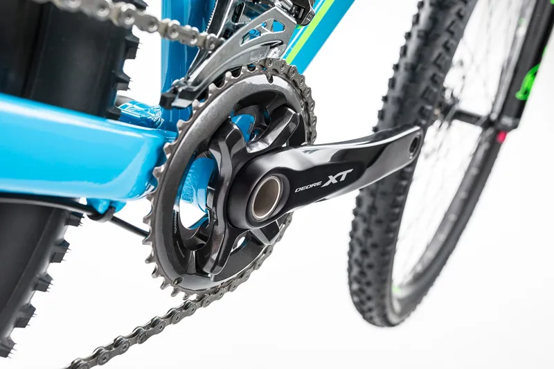 2017 Cube LTD SL 2X Mountain Bike in Blue/Green-11