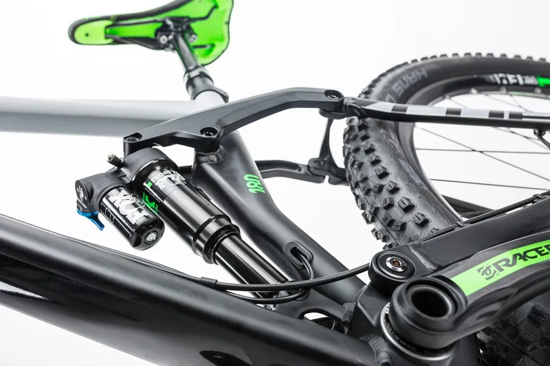 2017 Cube Fritzz 180 HPA 27.5 Race Mountain Bike in Black/Grey-5