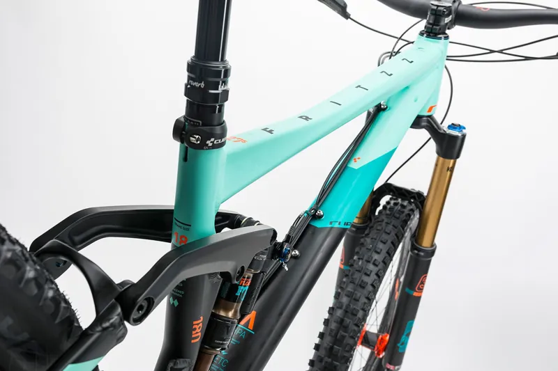 2017 Cube Fritzz 180 HPA 27.5 SL Mountain Bike in Black/Mint-2