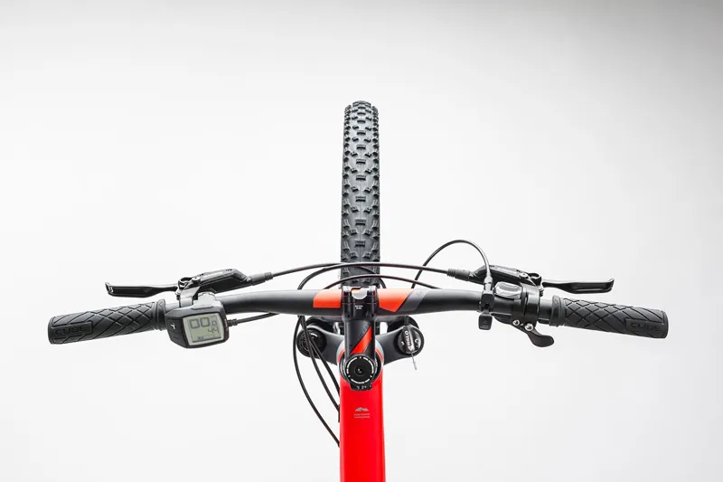 2017 Cube Reaction HPA Pro 500 Hybrid Electric Bike in Grey/Red-1