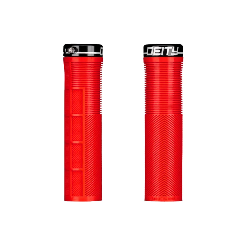 Deity Knuckleduster Handlebar Grips - Red