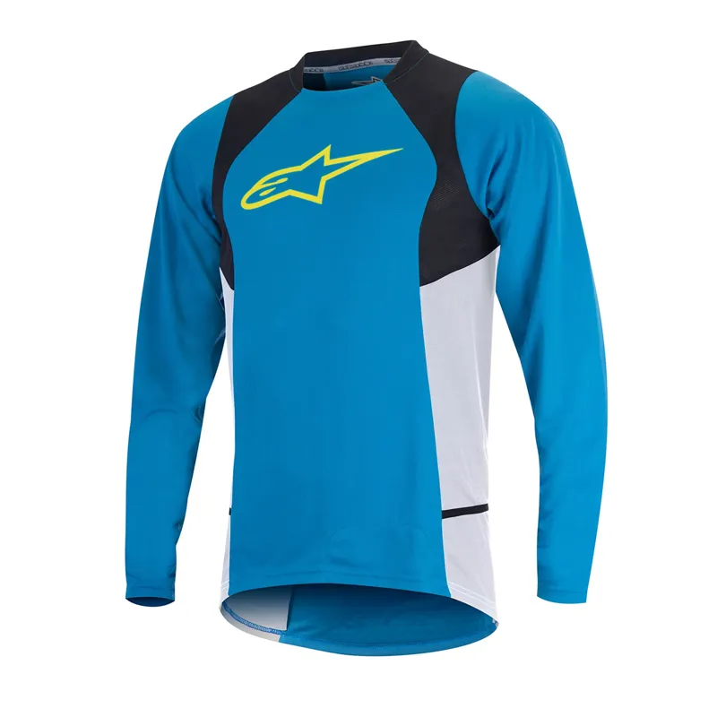 Alpinestars Drop 2 Long Sleeve Jersey Blue Acid Yellow