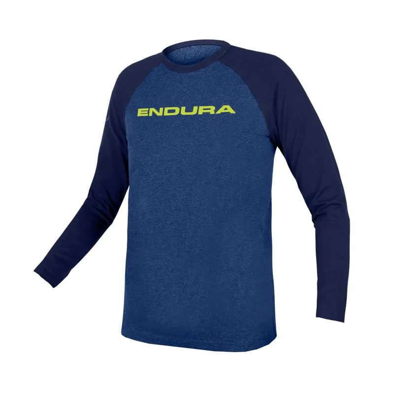 Endura One Clan Raglan Kids Long Sleeve Jersey - Blue