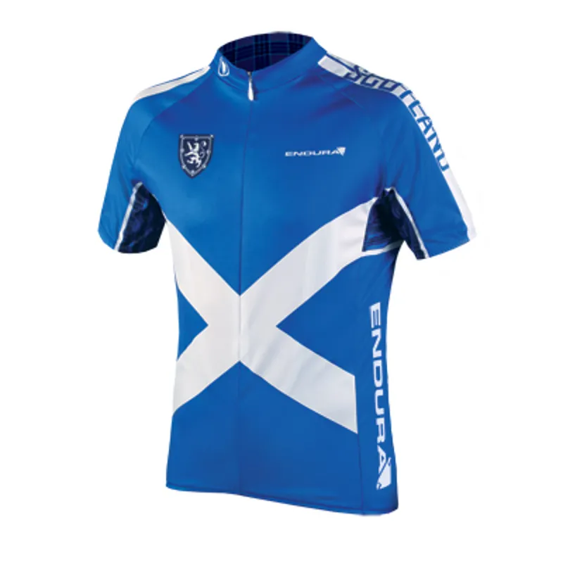 Endura CoolMax Printed Scotland II Mens Jersey - Blue