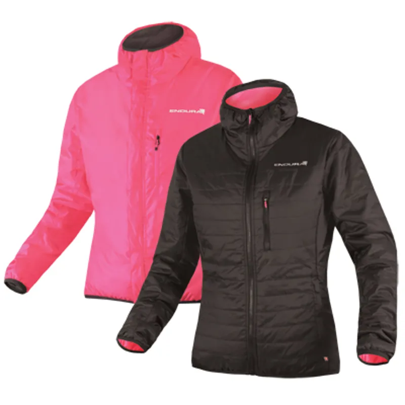 Endura FlipJak Womens Reversible Jacket - Black/Pink