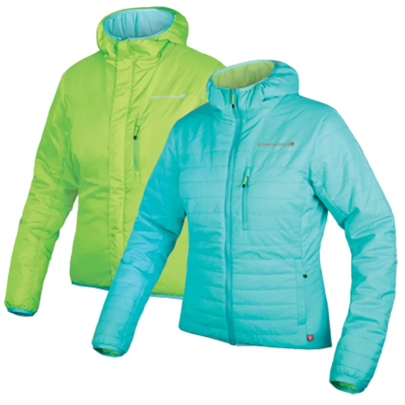 Endura FlipJak Womens Reversible Jacket - Turquoise/Green