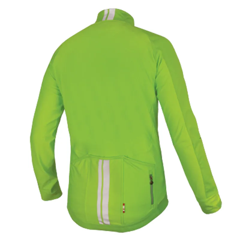 Endura FS260-Pro Jetstream Long Sleeve Mens Jersey - HiViz Green-1