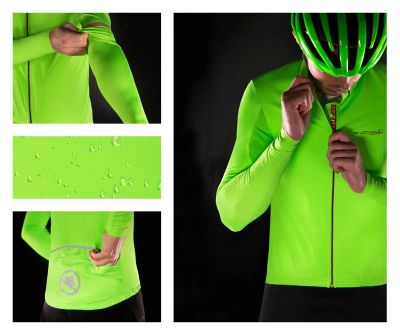 Endura FS260-Pro SL Classics Mens Jersey - HiViz Green-2