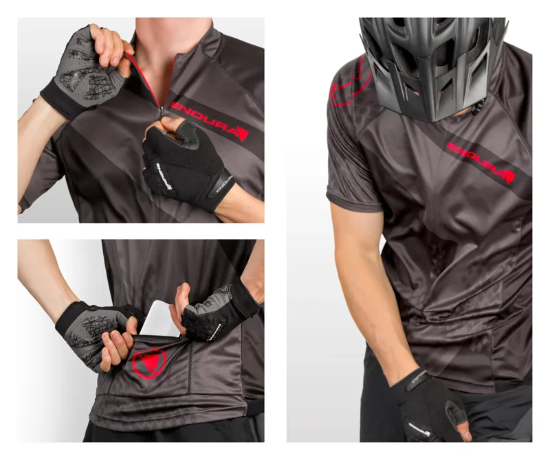 Endura Hummvee Ray II Mens Jersey - Black-2