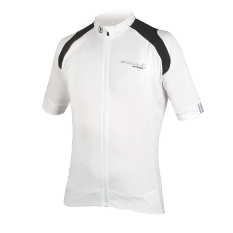 Endura Hyperon Mens Short Sleeve Jersey White