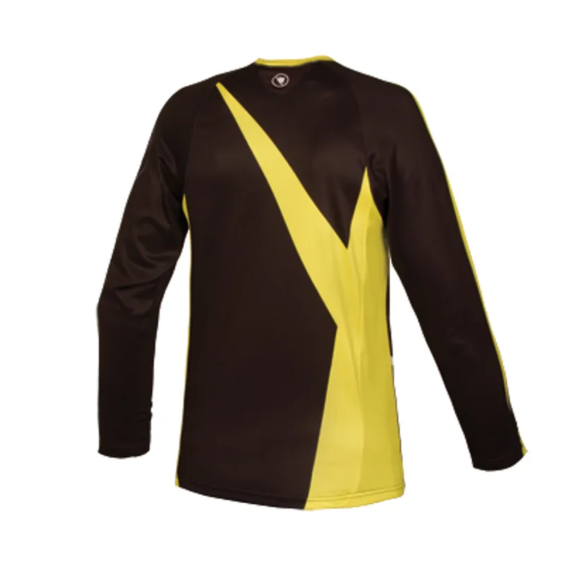 Endura Kids MT500JR Long Sleeve T-Shirt - Black/Yellow-1