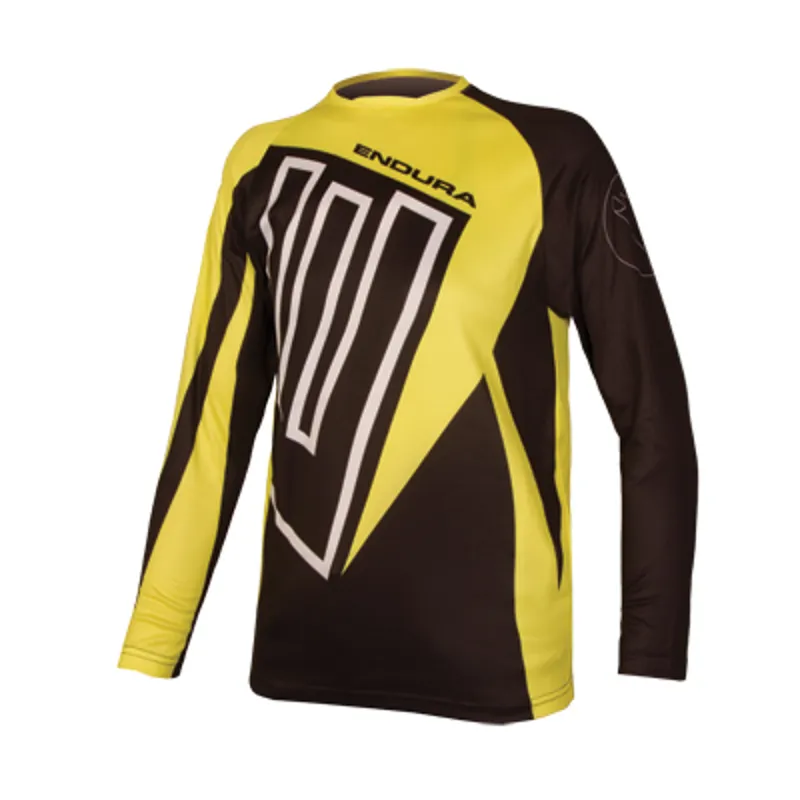 Endura Kids MT500JR Long Sleeve T-Shirt - Black/Yellow