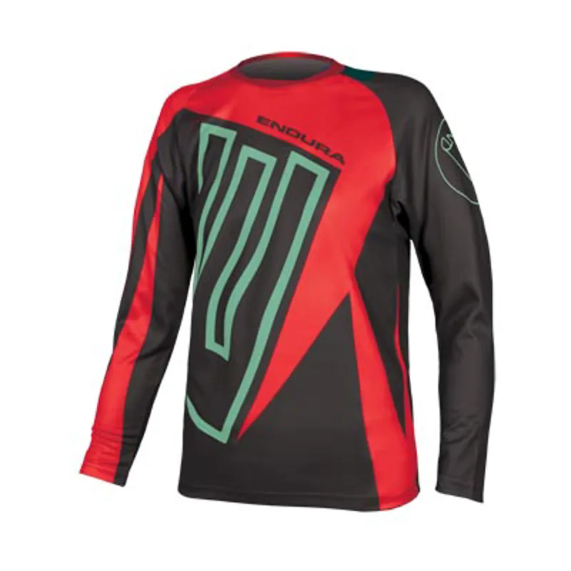 Endura Kids MT500JR Long Sleeve T-Shirt - Red