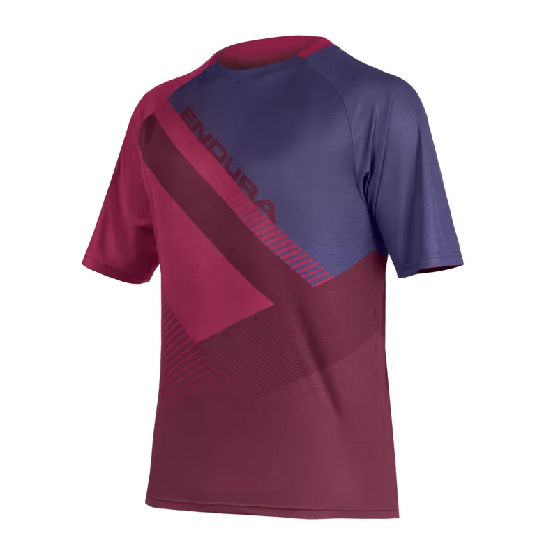 Endura Mens SingleTrack Print T-Shirt II - Mulberry-2