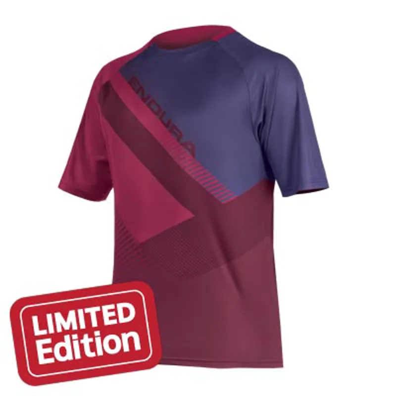 Endura Mens SingleTrack Print T-Shirt II - Mulberry