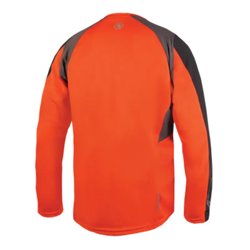 Endura MT500 Burner II Mens Long Sleeve Jersey - Orange-1