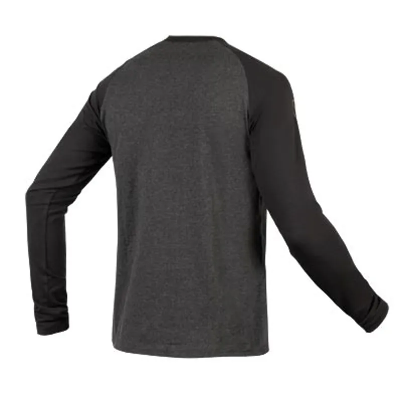 Endura One Clan Raglan Long Sleeve Mens Jersey - Grey-1