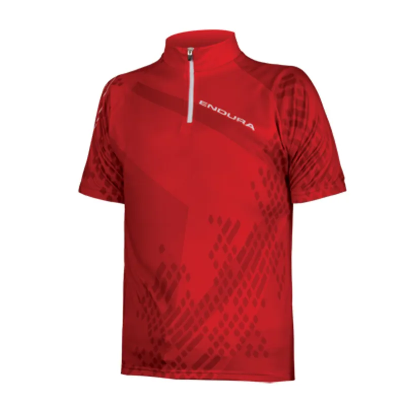 Endura Ray Short Sleeve Kids Jersey - Red