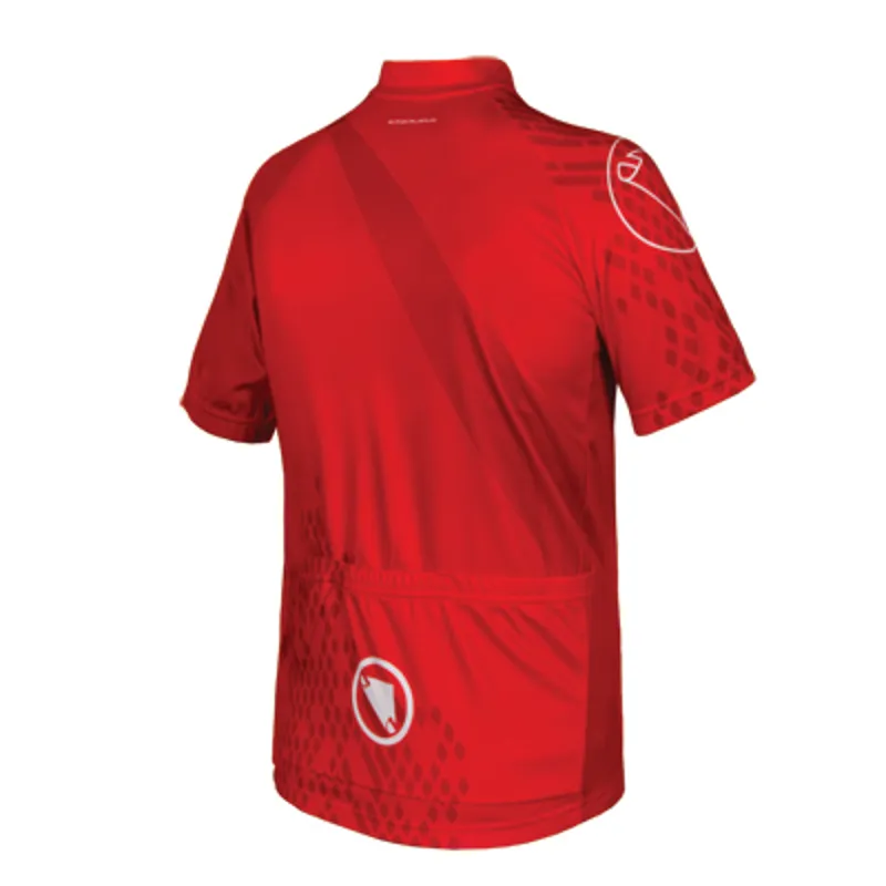 Endura Ray Short Sleeve Kids Jersey - Red-1