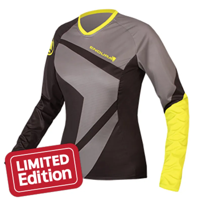 Endura Singletrack II Womens Long Sleeve T-Shirt - Black
